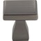 Elements 1" Overall Length Brushed Pewter Square Hadly Cabinet Knob 449BNBDL - alternate 4